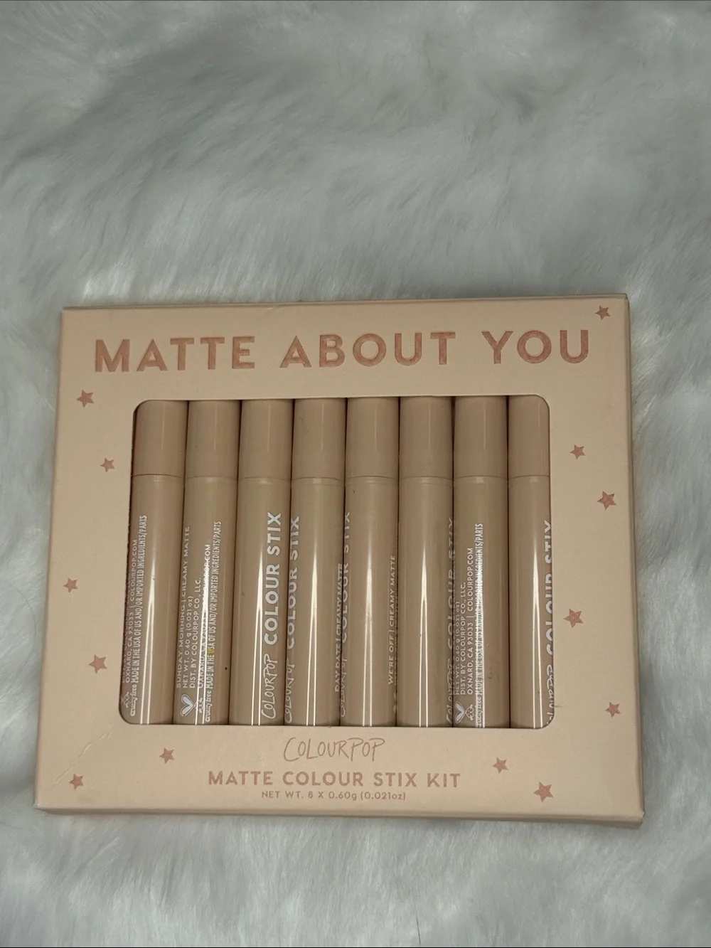 NWT ColourPop Matte About You Matte Colour Stix Kit | 8 Piece Set
